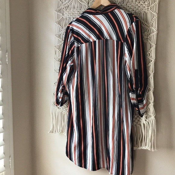 Waimea sz L stripped button down shirt dress - Picture 4 of 4